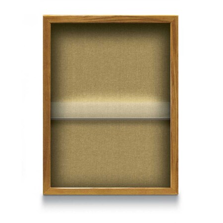 United Visual Products Indoor Enclosed Combo Board, 48"x36", Gold Frame/Black & Black UVCB4836G-BLACK-BLACK